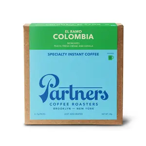 Partners Coffee El Ramo – Specialty Instant Coffee, 6 Sachets | Peach, Fresh Cream, Vanilla | A Taste of Sweet, Nuanced Colombian Fresh Roasted Coffee