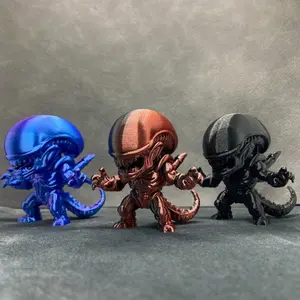 3D Printed Mini Alien Statue Models, Desktop Decorations, Innovative Gift Models, Collectible Dolls, Car Dashboard Decor, Home & Outdoor Ornaments, Collectible Figurine, Decorative Sculptures