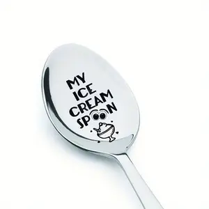 My MAC and Cheese Spoon, Fun Engraved Stainless Steel Dinnerware Utensils, Unique Pasta & Cheese Design, Ideal Gift for Special Occasions