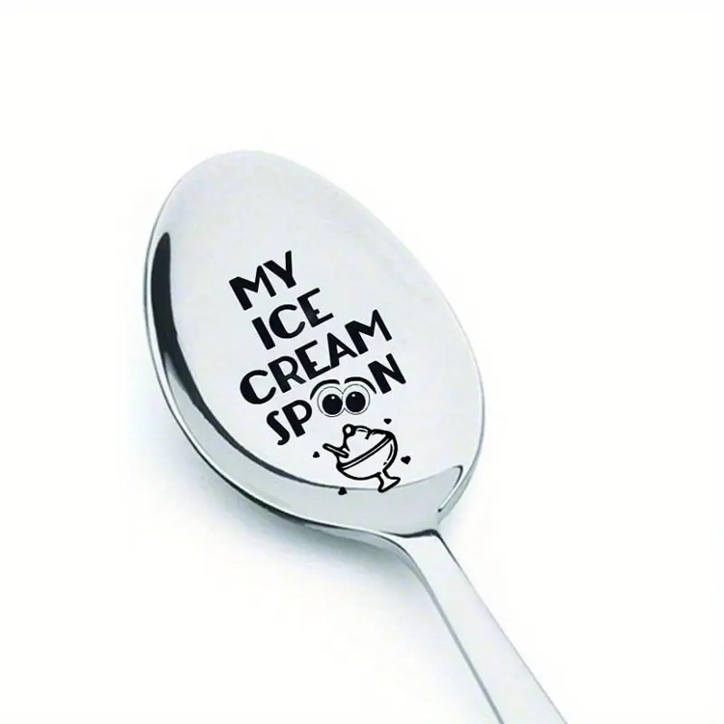 My MAC and Cheese Spoon, Fun Engraved Stainless Steel Dinnerware Utensils, Unique Pasta & Cheese Design, Ideal Gift for Special Occasions