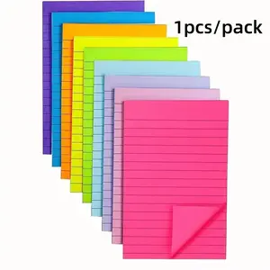 1pcs Large Sticky Notes 4x6 Inch, Lined Sticky Notes for School & Office Use, Back-To-School Essentials, Durable Design, Perfect for Organizing, Office Supplies