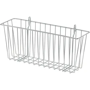 EcoStorage  Metal Hanging Basket Chrome Certified  Pound Capacity for Garage Kitchen Closet Organization