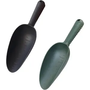 Plastic Garden Shovel Hand Trowel Tool Non-Slip Potting Soil Scoop Flowerpot Transplanting Digging Weeding Planting Cultivation 2 PCS