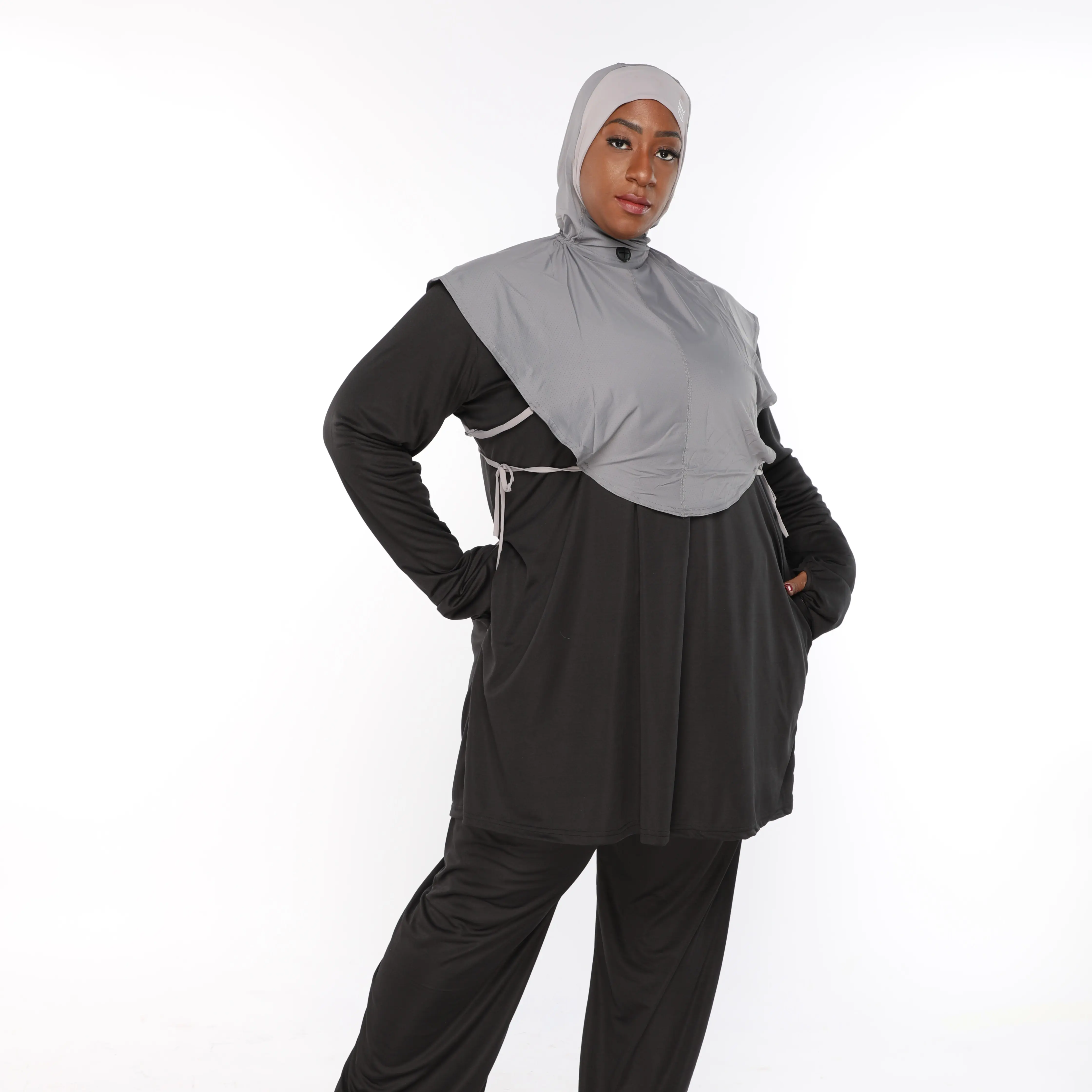 Covermecutee Full Coverage Active Sports HIjab Designed for movement Filled work skilled work move freely