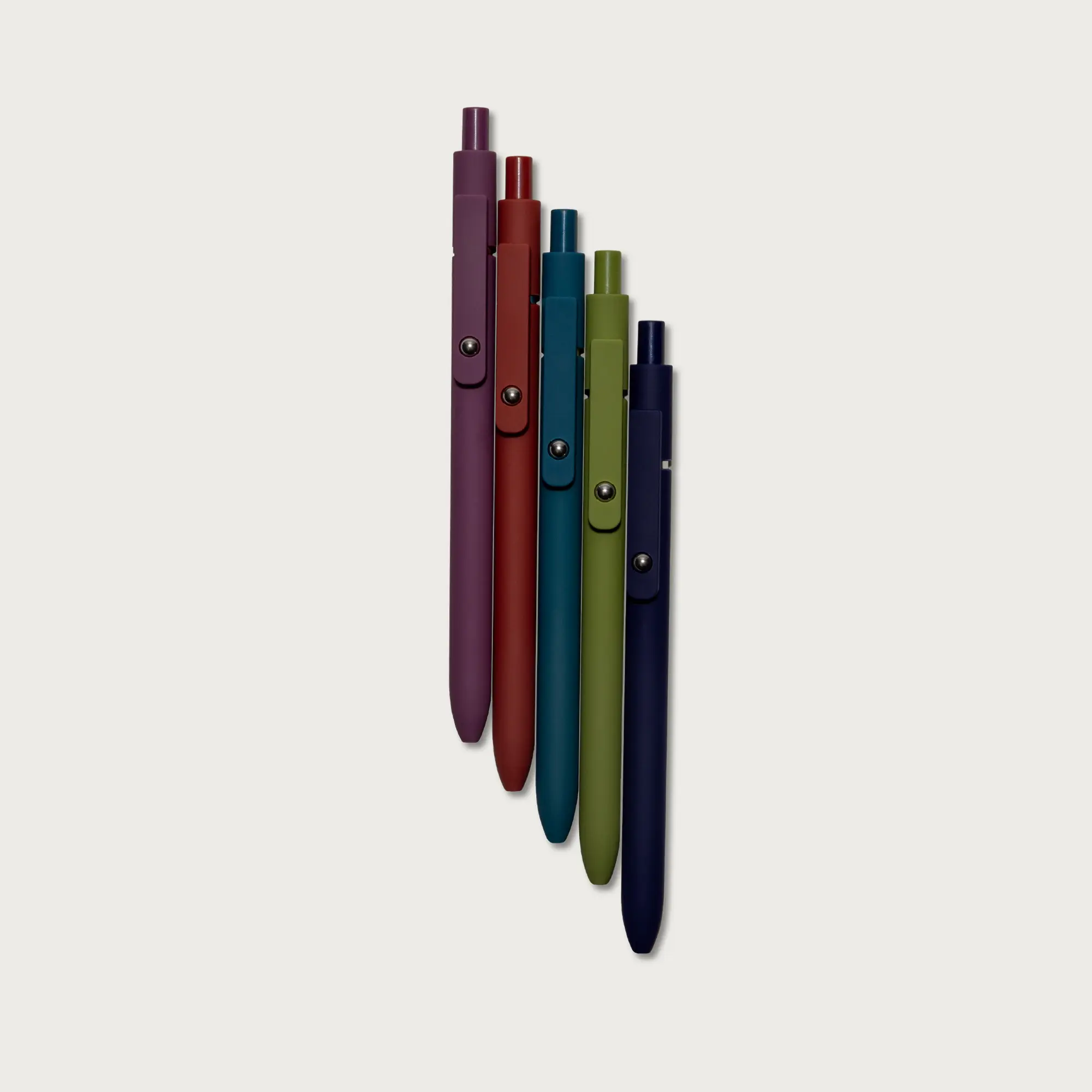 Alabaster Multi Colored Pens Set - Fine Point, 5-Pack Black Ink Assorted Colors, Back-to-School Stationery Gift Set, Office Supplies, Ideal for Bible Journaling