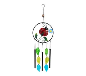 Northlight Ladybug Dreamcatcher Outdoor Garden Windchime
