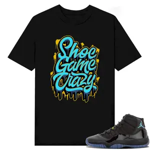 Unisex T-shirt To Match Sneakers Jordan 11 Retro Gamma - Shoe-Game-Crazy. 100% Cotton for Casual Wear. Comfortable Summer Unisex T-Shirt to match Jordan Sneaker. Streetwear Style. urban outfitters