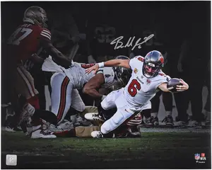 Baker Mayfield Tampa Bay Buccaneers Autographed "16 x 20" Stretching for 1st Down Spotlight Photograph - Fanatics Authentic Certified