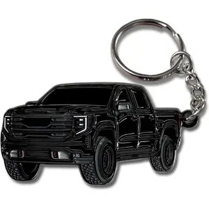Sierra Keychain compatible with GMC Sierra 1500 Accessories AT4 Denali 2025 2024 2023 Fob Key Chain Truck