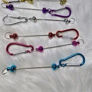 Custom Made Keychains Handmade with Beads & Tassel Adorable Accessory for any occasion Gifting.  Choose Color & Style