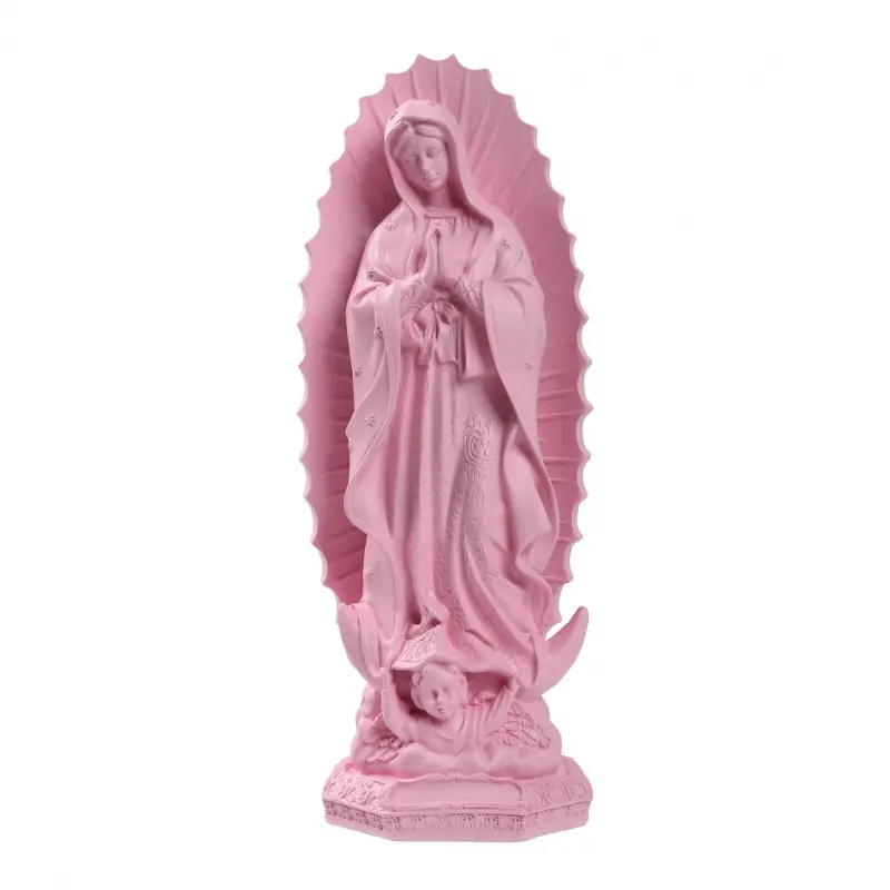 Our Lady of Guadalupe Statue Figurine 8" H Virgen de Guadalupes Mary Figurine Statue Collection,Religious Catholic, Tabletop Home Office Decoration