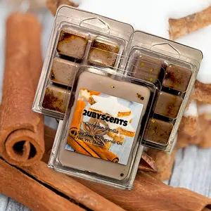 Cinnamon Vanilla Scented Wax Melts Fragrance Freshener Aroma Perfume homes cents Cream