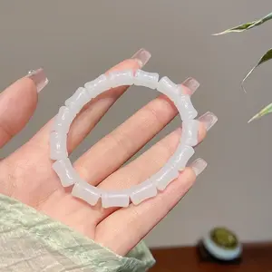 Bamboo Bracelet Natural Style Adjustable Stretch Bracelet Gift