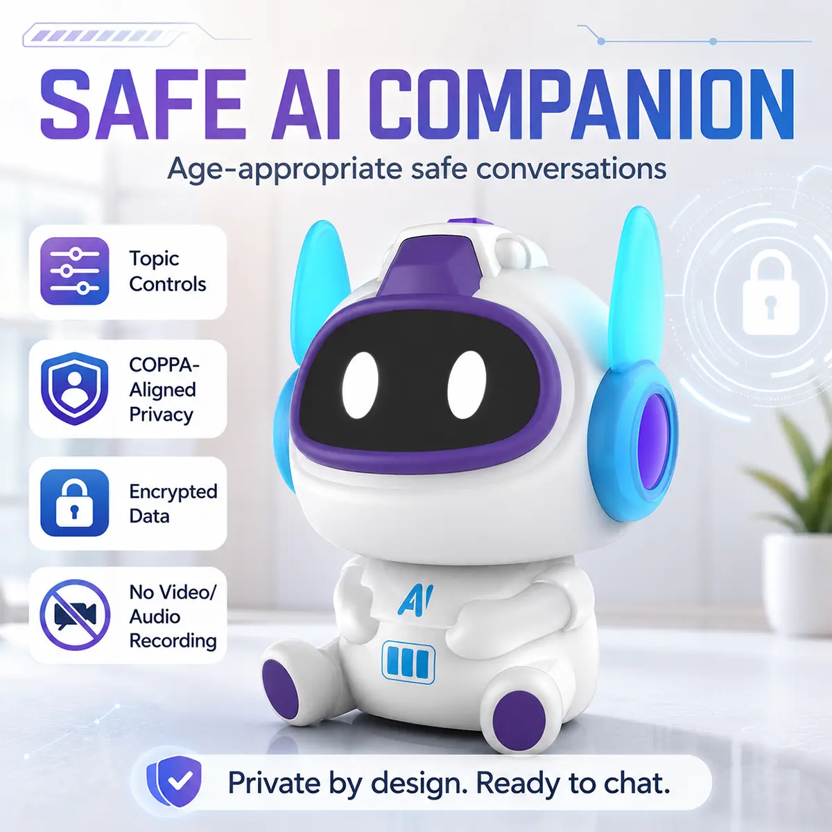 Infunity AI Robot Toy for Kids – Interactive Voice Control Talking Robot, Smart STEM Learning Toy, Moving & Spinning Companion, Screen-Free Educational Gift for Boys and Girls Multi-Mode Vacuum Cleaner
