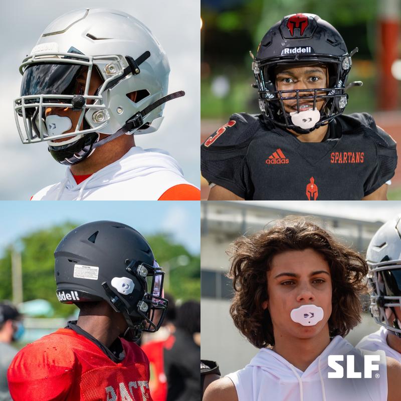 SLEEFS Soft Football Mouthguard for Adults & Kids - Multiple Colors - Top-Grade Silicone, Shock-Absorbing, Moldable Design, Custom Fit, Dental Protection, Ideal for All Sports