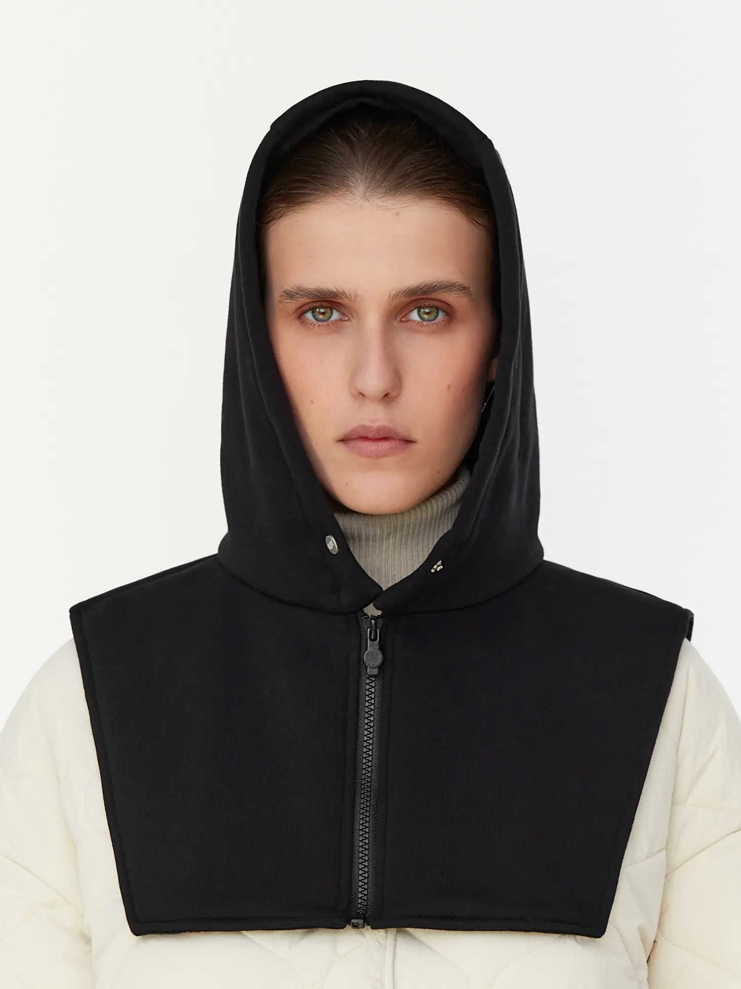 Cotton Balaclava Hood in Black