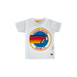 KID'S AVIATOR NATION MIAMI TEE - WHITE
