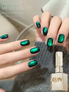 Green Cat Eye Nail Gel Polish 15ml Soak Off UV LED Gel For Nail Art Manicure Professional Salon Quality At Home Long Lasting Chip Resistant Perfect Gift For Women Nail Lover