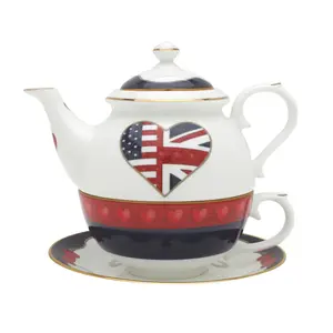 Halcyon Days "A Very Special Relationship" Tea For One Teapot