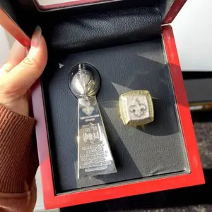 High-Quality American Football Trophy Replica, Sports Lover Memorial Gift, Fan Decorative Ornament, Sports Memorabilia, Beautiful Desktop Decoration
