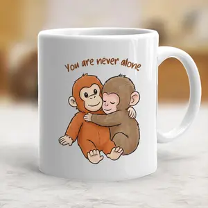 Punch Monkey Photo Collage Mug 15oz, Viral Baby Macaque Coffee Cup, Emotional Support Orangutan Gift, Cute Animal Meme Merch for Animal Love - scs16988