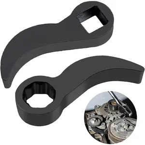 2 PCS Pry Bar Wrench Adaptor Head, Crowbar Adapter Tool, Ratchet Pry Bar Attachment for Half Shaft Removal, Car Repair Tools Fits 1/2" Drive Ratchets