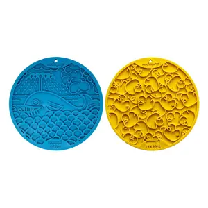 Whale & Duckies Dog Lick Mat Bundle | 2-Pack Bathtub eMat with Suction Cups