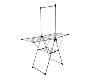 Home-Complete 2-Level Laundry Drying Rack Adjustable Wings