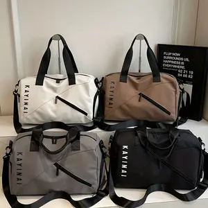 Small Unisex Fitness Bag |   Outdoor Travel Bag with Zippered Dry and Wet Separation, Available in, Grey, Light Brown Sports Backpack Water Backpack