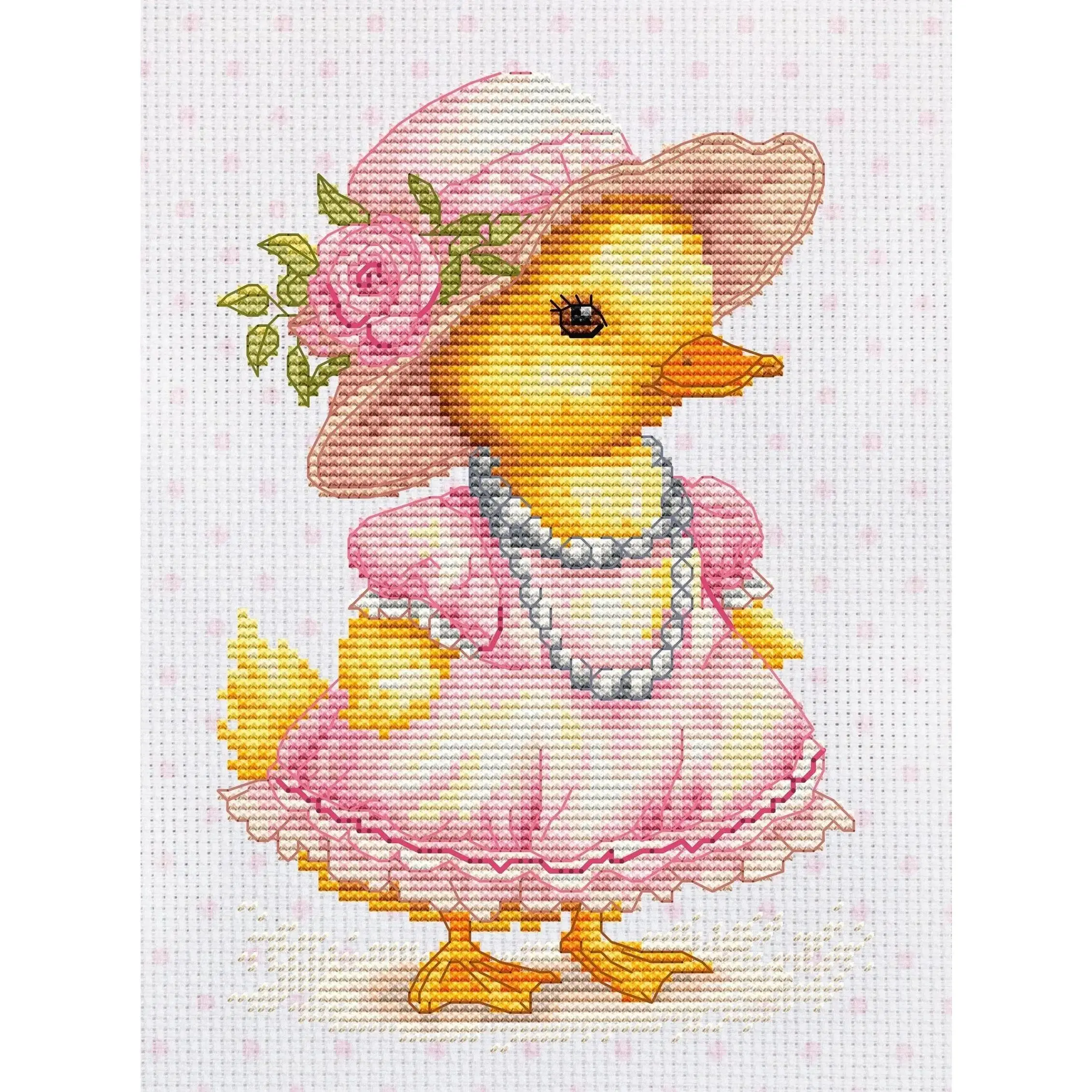 The Flirty Duckling Counted Cross-Stitch Kit by Luca-S B1415L