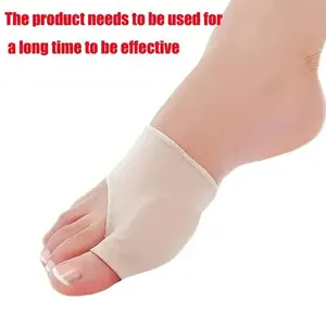 Soft Silicone Toe Separator, 2 Counts Reusable Toe Pad for Women & Men, Ideal for Nighttime Use, Perfect Yoga Challenge Accessory