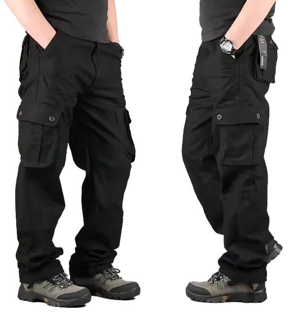 Men's Tactical Cargo Pants, 6 Pockets, Cotton Casual Trousers, Outdoor Work Pants, Plus Size Men's Clothing, Camouflage Hiking Pants