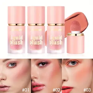 Long Lasting Liquid Blush, 1 Count Natural Look Blush for Daily Makeup, Lightweight Blush, Soft Color Shadow, Suitable for All Skins, Cosmetic