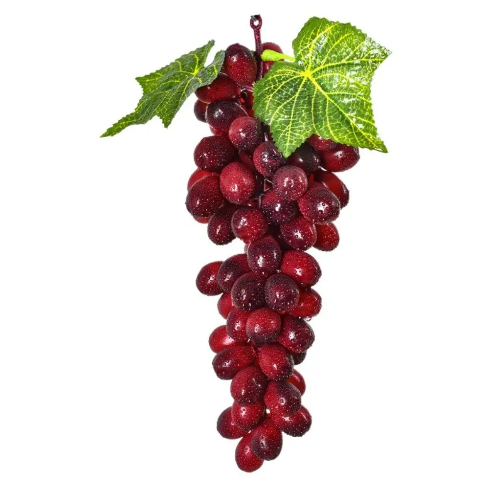 Craft Plastic Simulated Fruit Grape Skewers Fake Lifelike Fruit Models Hanging Artificial Fruit Wedding
