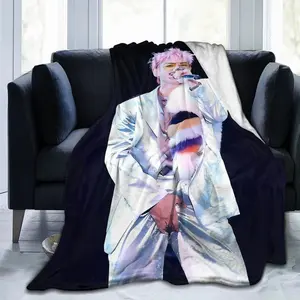 Choi Seung Hyun Contemporary Flannel Throw Blanket - Vibrant Mixed Colors, All-Season Soft & Warm, Durable Decorative Sofa & Travel Blanket for Living Room, Office, or Bedding, Throw Blanket for Couch, Abstract Pattern, Comfortable Texture 0169