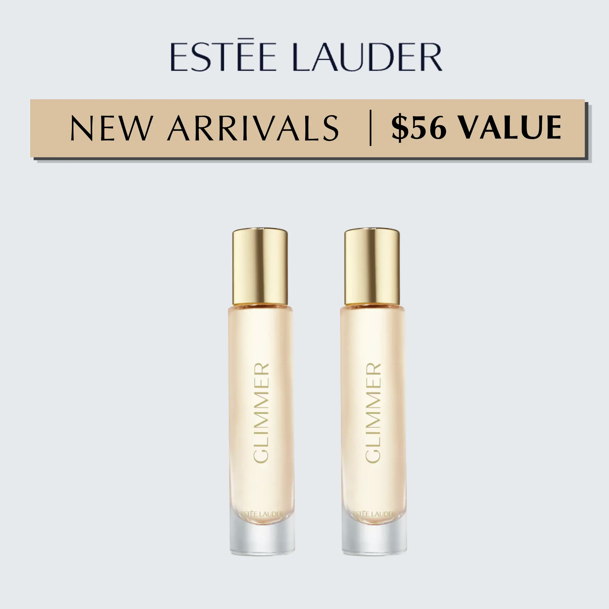 [Estée Lauder] Glimmer Eau De Perfum Travel Size Duo | Amber Floral Fragrance