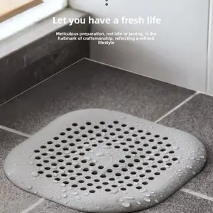 Drain Hair Catcher, Portable Square Shower Drain Hair Stopper, Drain Cover Hair Filter for Sink Bathtub Shower, Bathroom Accessory, Summer Gift, Valentine's Day Gift