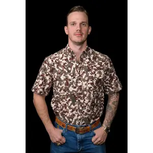 Ferrell Camo Lite Short Sleeve Snap