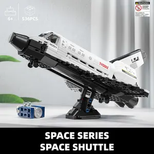 Space Shuttle Model Building Blocks Toy, Transparent Mechanical Space Shuttle Model, Educational Bricks Toy for Kids, Building Sets