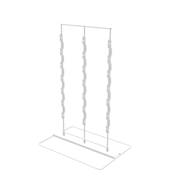 FixtureDisplays® Compatible With Clip n Strip Rack Retail Countertop Clipper Strip Stand Store Chips Bag Stand 18460-WHITE-NF