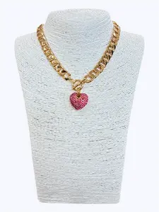 Toggle Heart Choker Necklace