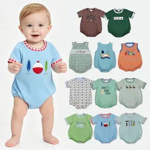 Baby Boy Clothes Baby Summer Romper Bubble Onesie Newborn Baby Shower Gift UWH