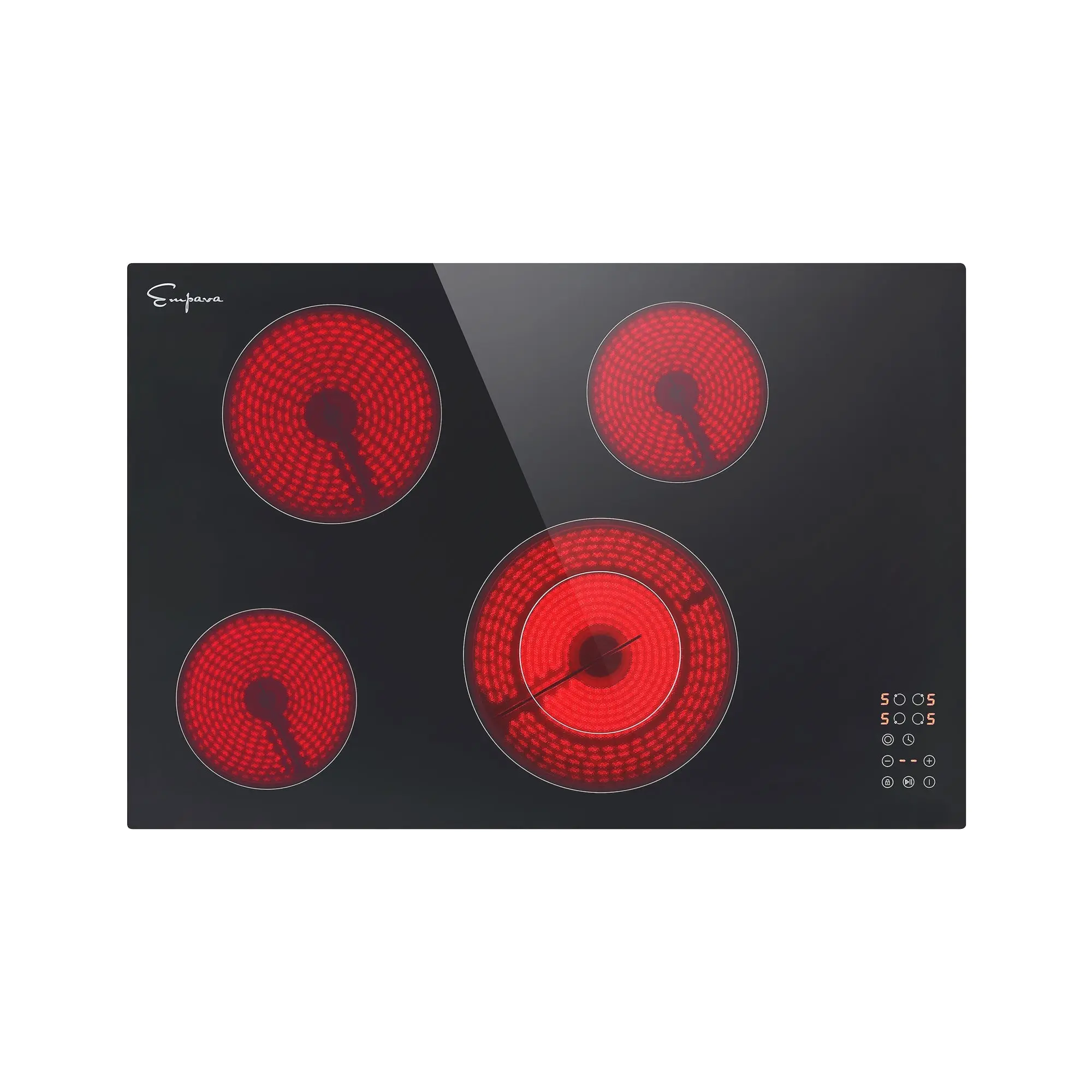 Empava 30-Inch Black Electric Radiant Cooktop, Household & Kitchen Appliances