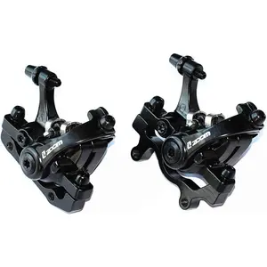 BUCKLOS DB-680 Aluminum Alloy Dual Piston Mechanical Disc Brake Caliper with 160/140 Rotors, Adapter, All-Weather Safety for MTB, Road Bike – Bike Accessories
