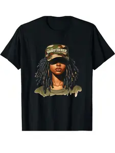Women's Cartoon Girl Graphic Print Round Neck Tee, Fashion Casual Short Sleeve T-shirt, Ladies Summer Clothes for Daily Wear, Everyday, Womenswear, Streetwear
