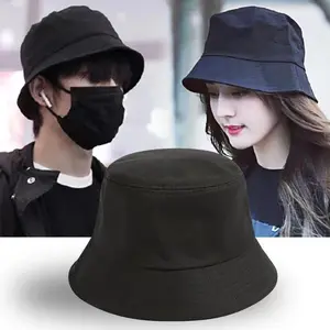 2025 New Men's Bucket Hat — Korean-Style, Versatile, Trendy Brand Sun Hat | All-Season Solid Color Japanese-Style Basin Hat | Casual & Fashionable Hat for Men & Women