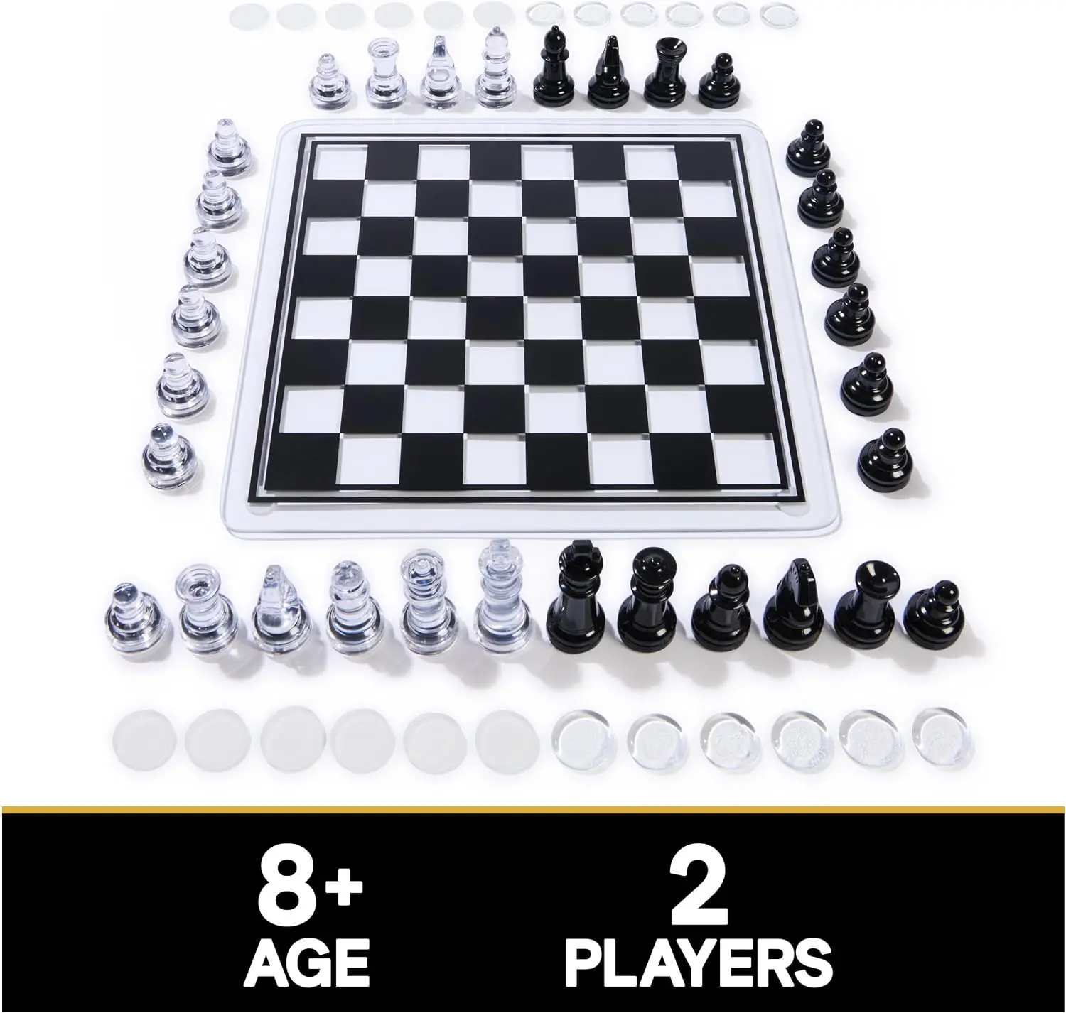Spin Master Games Cardinal Classics Chess Set for Families | An Engaging Chess Set, Classic Game with Wooden Construction, For 2 Players, Ages 8 & Up