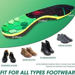 220lbs+ High Arch Support Insert Plantar Fasciitis Relief Metatarsal Pain Orthotic Insole for Men & Women Standing All Day, Flat Feet Heel Comfort Work Boot Shoe Inserts