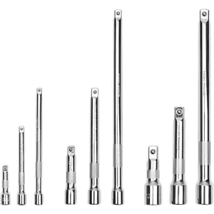 Extension Bar Set, Ratchet Extension Bar Set,1/4", 3/8", and 1/2" Drive, Drive Tool Accessory, CR-V Tray