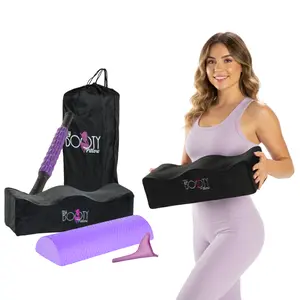 BBL Pillow, Purple Toilet Riser, manual Massage Roller combo, cojín bbl, Almohada bbl Durable